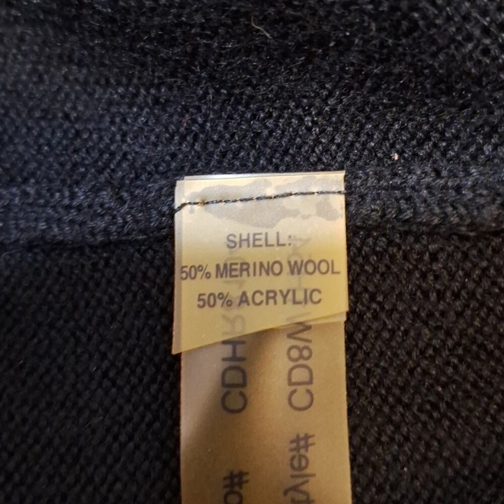 Calvin Klein Merino Wool Blend Cable Knit Stretch Sweater Dress SzL #1290 - Picture 6 of 6
